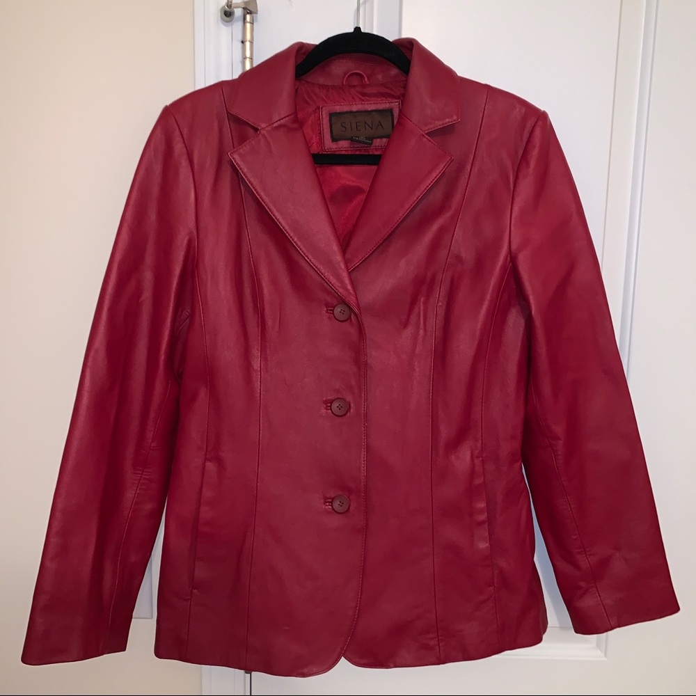 Red Siena Leather Jacket